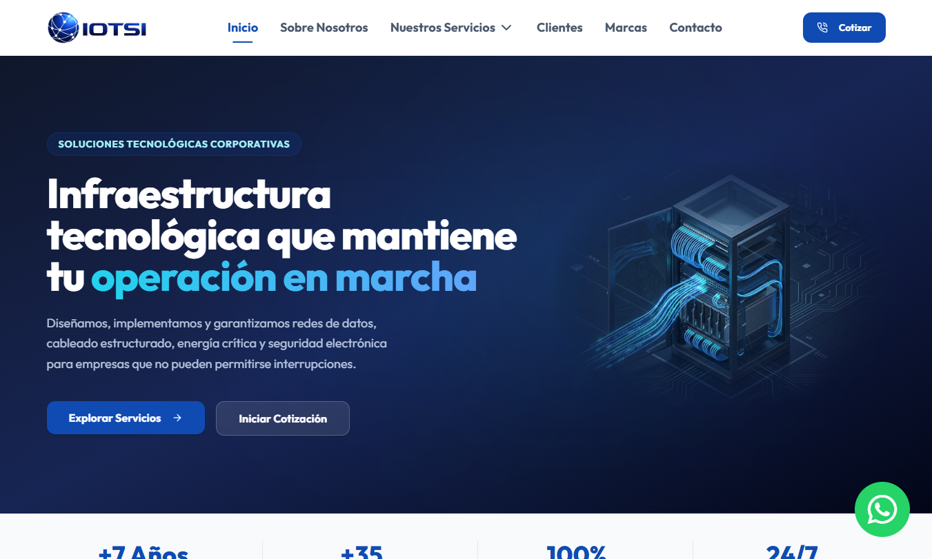 Captura de la web IOTSI
